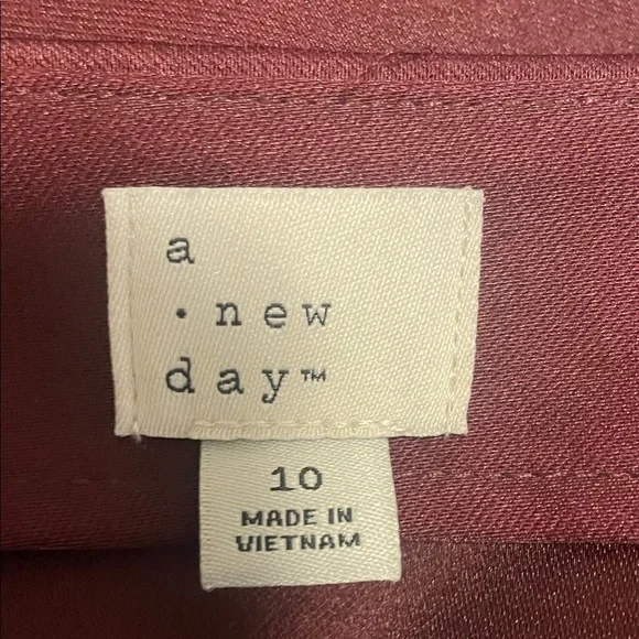 a new day Burgundy Mini Skirt - Picture 3 of 3